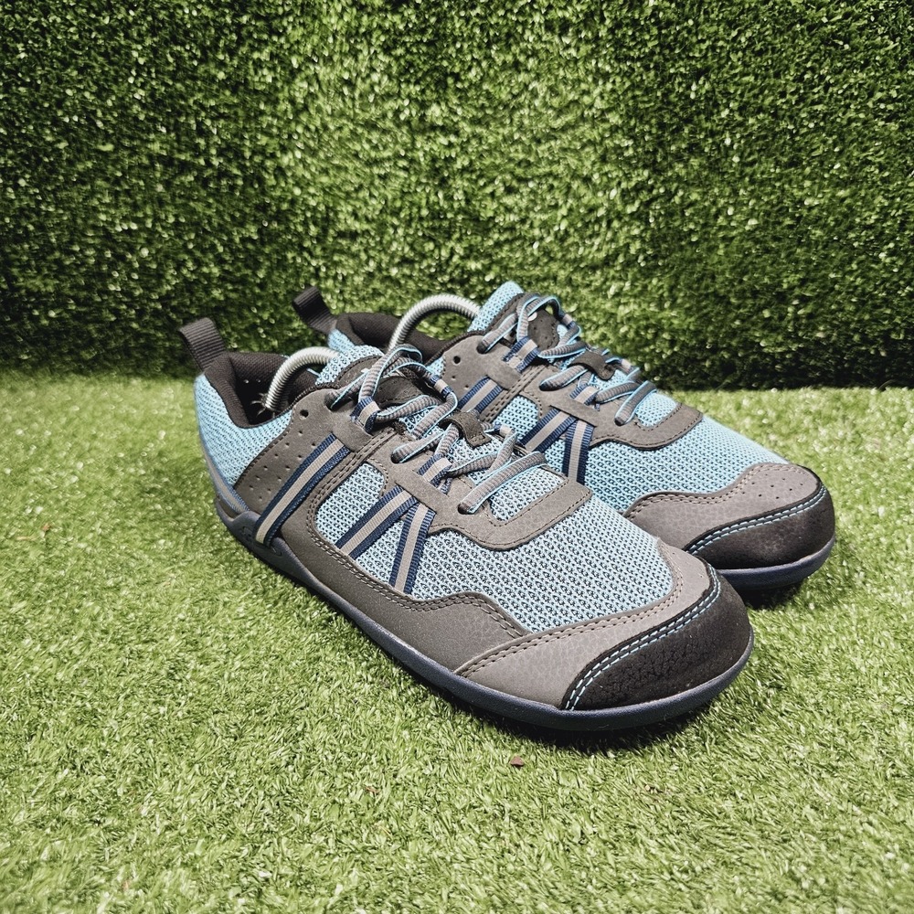 Xero Prio Blue Grey Minimalist Athletic Running Shoes Womens Size 7.5